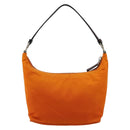 PRADA Shoulder Bag Nylon Orange Silver Auth 179208A-3