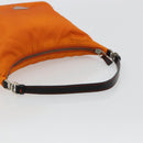 PRADA Shoulder Bag Nylon Orange Silver Auth 179208A-7