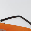 PRADA Shoulder Bag Nylon Orange Silver Auth 179208A-8