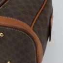 CELINE Macadam Canvas Hand Bag PVC Leather Gold Brown Auth 179210A-10