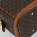 CELINE Macadam Canvas Hand Bag PVC Leather Gold Brown Auth 179210A-11