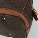 CELINE Macadam Canvas Hand Bag PVC Leather Gold Brown Auth 179210A-12