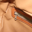 CELINE Macadam Canvas Hand Bag PVC Leather Gold Brown Auth 179210A-20