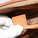 CELINE Macadam Canvas Hand Bag PVC Leather Gold Brown Auth 179210A-23