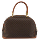 CELINE Macadam Canvas Hand Bag PVC Leather Gold Brown Auth 179210A-3