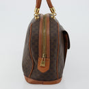 CELINE Macadam Canvas Hand Bag PVC Leather Gold Brown Auth 179210A-4