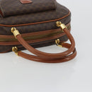 CELINE Macadam Canvas Hand Bag PVC Leather Gold Brown Auth 179210A-7