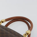 CELINE Macadam Canvas Hand Bag PVC Leather Gold Brown Auth 179210A-8