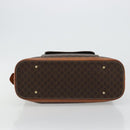 CELINE Macadam Canvas Hand Bag PVC Leather Gold Brown Auth 179210A-9