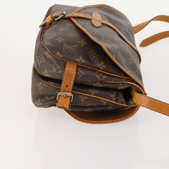LOUIS VUITTON Monogram Saumur 30 Shoulder Bag M42256 LV Auth 179211A