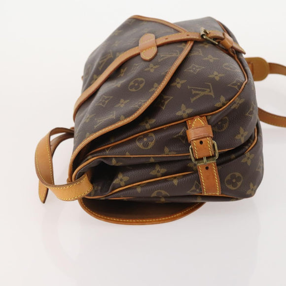 LOUIS VUITTON Monogram Saumur 30 Shoulder Bag M42256 LV Auth 179211A