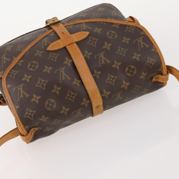 LOUIS VUITTON Monogram Saumur 30 Shoulder Bag M42256 LV Auth 179211A