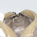 Salvatore Ferragamo Vala Chain Bag Patent leather Silver Beige Auth 179215A-18