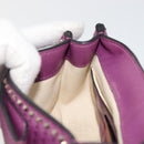 VALENTINO Rock Studs Shoulder Bag Leather 2way Purple Gold Auth 179216A-20