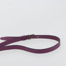 VALENTINO Rock Studs Shoulder Bag Leather 2way Purple Gold Auth 179216A-14