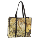Salvatore Ferragamo Tote Bag Nylon Brown Gold Auth 179217A-1