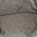 Salvatore Ferragamo Tote Bag Nylon Brown Gold Auth 179217A-14