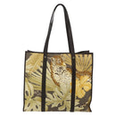 Salvatore Ferragamo Tote Bag Nylon Brown Gold Auth 179217A-2