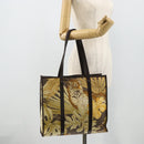 Salvatore Ferragamo Tote Bag Nylon Brown Gold Auth 179217A-22