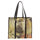 Salvatore Ferragamo Tote Bag Nylon Brown Gold Auth 179217A-3