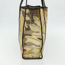 Salvatore Ferragamo Tote Bag Nylon Brown Gold Auth 179217A-4