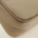 PRADA Shoulder Bag Nylon 2way Beige Silver Auth 179223M-13