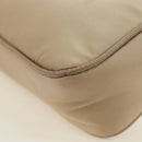 PRADA Shoulder Bag Nylon 2way Beige Silver Auth 179223M-16