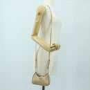PRADA Shoulder Bag Nylon 2way Beige Silver Auth 179223M-25