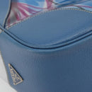 PRADA Hand Bag Vinyl Clear Blue Auth 179224A-14