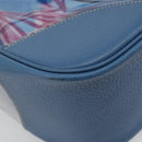 PRADA Hand Bag Vinyl Clear Blue Auth 179224A-16