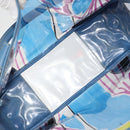 PRADA Hand Bag Vinyl Clear Blue Auth 179224A-10
