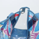 PRADA Hand Bag Vinyl Clear Blue Auth 179224A-19