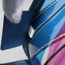PRADA Hand Bag Vinyl Clear Blue Auth 179224A-11