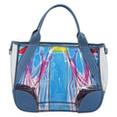 PRADA Hand Bag Vinyl Clear Blue Auth 179224A-2