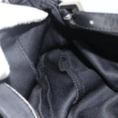 FENDI Mamma Baguette Shoulder Bag Nylon Black Silver Auth 179226-18