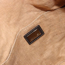 FENDI Zucca Canvas Celeria Boston Bag Black Brown Auth 179230A-19