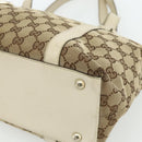GUCCI GG Canvas Abbey Tote Bag Beige Gold 141470 Auth 179231-10