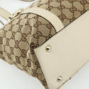 GUCCI GG Canvas Abbey Tote Bag Beige Gold 141470 Auth 179231-11