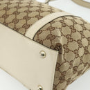 GUCCI GG Canvas Abbey Tote Bag Beige Gold 141470 Auth 179231-12