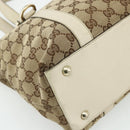 GUCCI GG Canvas Abbey Tote Bag Beige Gold 141470 Auth 179231-13