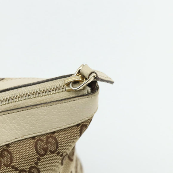 GUCCI GG Canvas Abbey Tote Bag Beige Gold 141470 Auth 179231