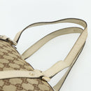 GUCCI GG Canvas Abbey Tote Bag Beige Gold 141470 Auth 179231-8
