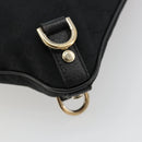GUCCI Abbey GG Canvas Shoulder Bag Black Gold 131326 Auth 179234A-16