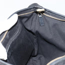 GUCCI Abbey GG Canvas Shoulder Bag Black Gold 131326 Auth 179234A-19