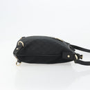 GUCCI Abbey GG Canvas Shoulder Bag Black Gold 131326 Auth 179234A-3