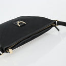 GUCCI Abbey GG Canvas Shoulder Bag Black Gold 131326 Auth 179234A-6