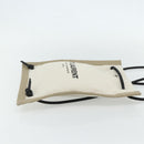 SAINT LAURENT Rucksack Umhängetasche Canvas Silber Beige Auth 179237A-4