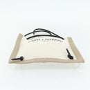 SAINT LAURENT Rucksack Umhängetasche Canvas Silber Beige Auth 179237A-5