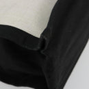 SAINT LAURENT Hand Bag Canvas Beige Silver Auth 179238A-14