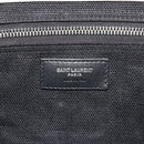 SAINT LAURENT Hand Bag Canvas Beige Silver Auth 179238A-18